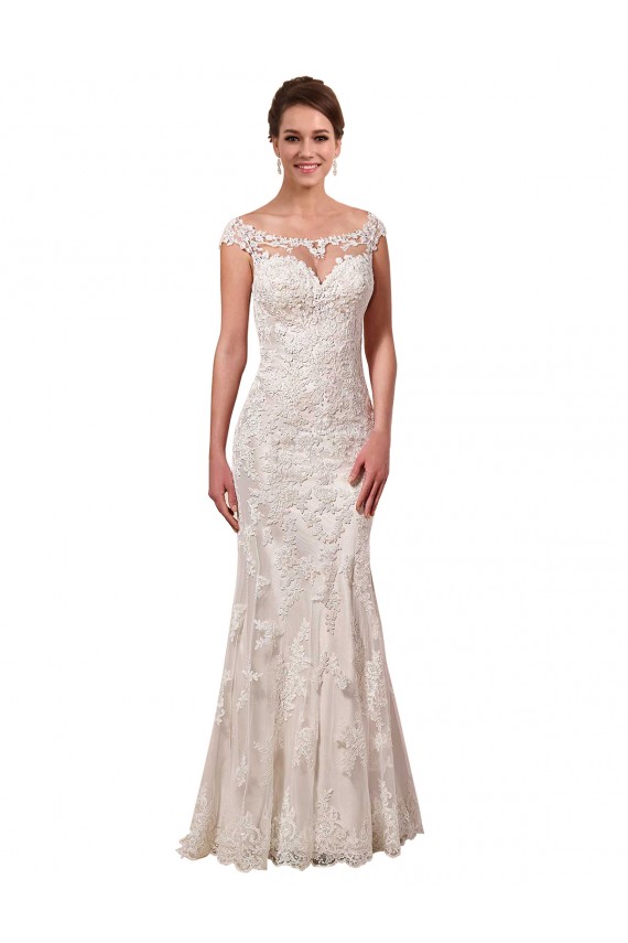 Sleeveless White Sheath Bateau Neck Sexy Wedding Dress Mississauga