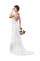 Sleeveless White Sheath Bateau Neck Sexy Wedding Dress Mississauga