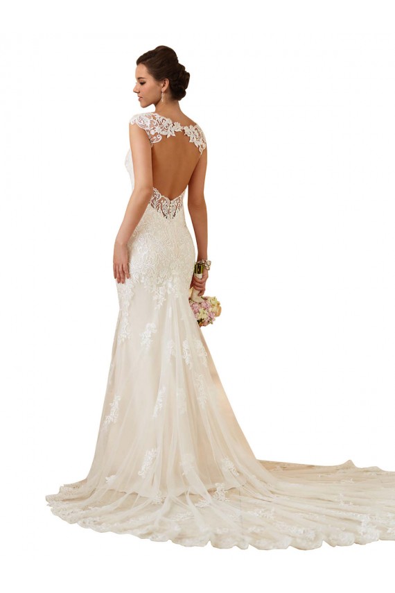 Sleeveless Ivory Keyhole Back Mermaid Sweetheart Modern Wedding Dress Mississauga