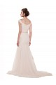 Sleeveless Ivory Mermaid Tulle Off the Shoulder Beach Wedding Dress Mississauga