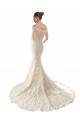 Long Sleeves Ivory & Champagne Mermaid Off the Shoulder Wedding Dress Mississauga