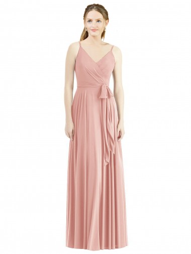 Sleeveless Bliss Pink A-Line Spaghetti Straps Formal Dress / Bridesmaid Dress Mississauga