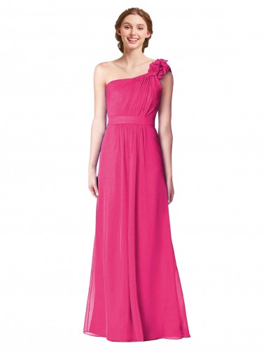 Sleeveless Azalea A-Line One Shoulder Bridesmaid Gown Mississauga