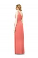 Sleeveless Coral A-Line One Shoulder Bridesmaid Dress Mississauga