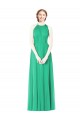 Sleeveless Emerald Green A-Line Halter Neck Bridesmaid Dress Mississauga