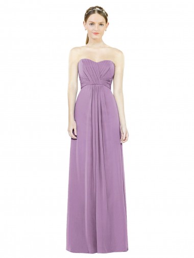 Sleeveless Dark Lavender A-Line Sweetheart Bridesmaid Dress Mississauga