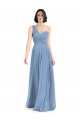 Sleeveless Dusty Blue A-Line One Shoulder Formal Dress / Bridesmaid Dress Mississauga