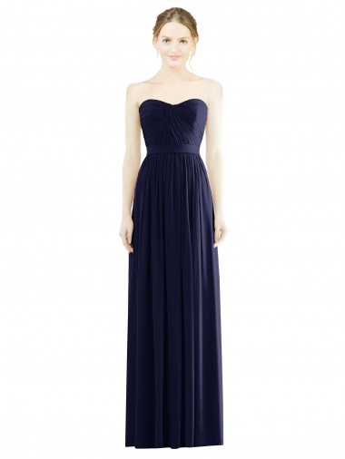 Sleeveless Dark Navy A-Line Sweetheart Formal Evening Gown / Bridesmaid Dress Mississauga