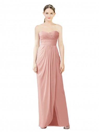 Sleeveless Bliss Pink A-Line Sweetheart High Low Bridesmaid Dress Mississauga