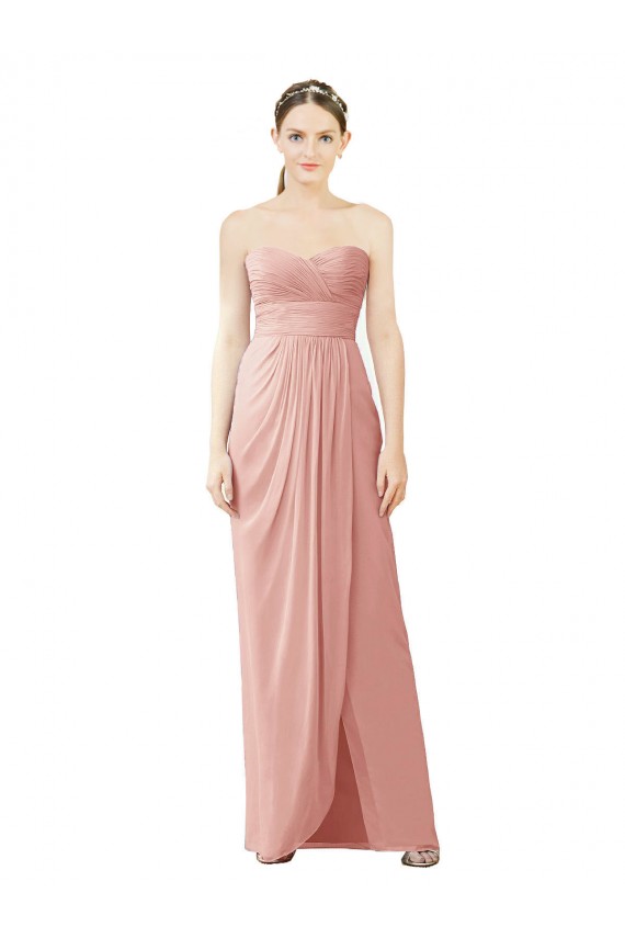 Sleeveless Bliss Pink A-Line Sweetheart High Low Bridesmaid Dress Mississauga