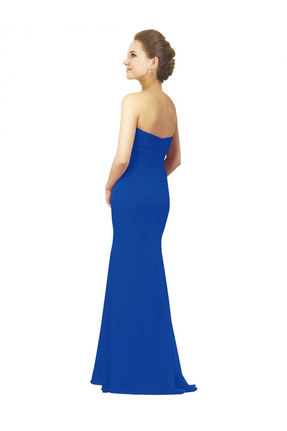 Sleeveless Royal Blue A-Line Sweetheart Bridesmaid Dress / Evening Gowns Mississauga
