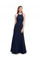 Sleeveless Dark Navy Mermaid Halter Neck Prom Dress / Bridesmaid Dress Mississauga