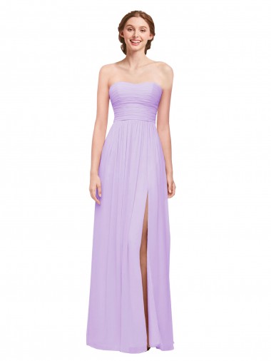 Sleeveless Lilac A-Line Sweetheart Evening Dress / Bridesmaid Dress Mississauga