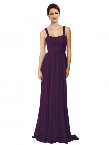 Sleeveless Grape A-Line Spaghetti Straps Bridesmaid Dress Mississauga