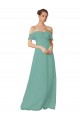 Flutter Sleeves Seaside A-Line Off the Shoulder Bridesmaid Dress Mississauga