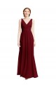 Sleeveless Burgundy A-Line V-Neck Bridesmaid Dress / Evening Gowns Mississauga