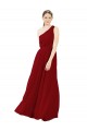 Sleeveless Burgundy A-Line One Shoulder Bridal Party Dress / Evening Dress Mississauga