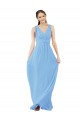 Sleeveless Periwinkle A-Line V-Neck Bridesmaid Dress Mississauga