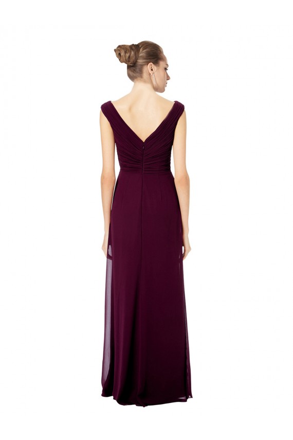 Sleeveless Royal Blue Open Back A-Line Off the Shoulder Bridesmaid Dresses Mississauga