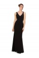 Sleeveless Black Sheath V-Neck Bridesmaid Gown Mississauga