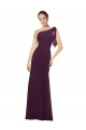 Sleeveless Grape A-Line One Shoulder Bridesmaid Dresses Mississauga