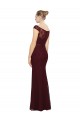 Cap Sleeves Burgundy Gold Sheath Bateau Neck Bridesmaid Dress Mississauga