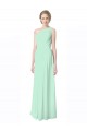 Sleeveless Mint Green A-Line One Shoulder Bridesmaid Dress Mississauga
