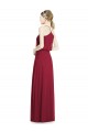 Sleeveless Burgundy A-Line V-Neck Evening Gowns / Bridesmaid Dress Mississauga