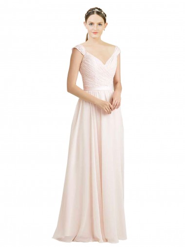 Sleeveless Cream Pink Open Back A-Line Sweetheart Bridesmaid Dress Mississauga