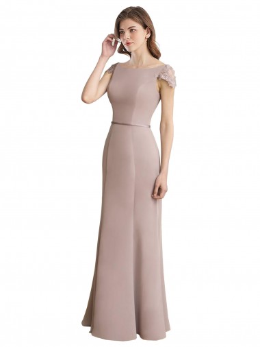Cap Sleeves Mermaid Scoop Neck Formal Dress / Bridesmaid Dress Mississauga