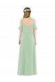 Sleeveless Sage Sheath Off the Shoulder Bridesmaid Dress Mississauga