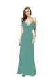 Sleeveless Icelandic Silver A-Line Spaghetti Straps Bridesmaid Gown Mississauga