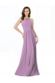 Sleeveless Dark Lavender A-Line Halter Neck Bridesmaid Dress Mississauga