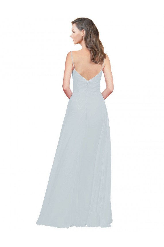 Sleeveless Frost A-Line Spaghetti Straps Bridesmaid Dress Mississauga