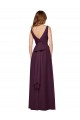 Sleeveless Grape A-Line V-Neck Evening Gowns / Bridesmaid Dresses Mississauga