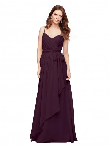 Sleeveless Grape A-Line V-Neck Bridesmaid Dress / Formal Dress Mississauga