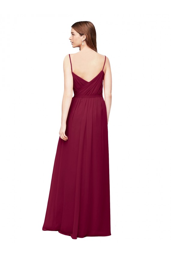 Sleeveless Grape A-Line V-Neck Bridesmaid Dress / Formal Dress Mississauga