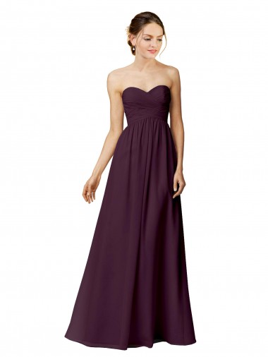 Sleeveless Grape A-Line Sweetheart Bridesmaid Dress / Evening Dress Mississauga