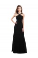 Sleeveless Black Open Back A-Line Halter Neck Bridesmaid Dress Mississauga
