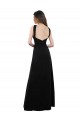 Sleeveless Black Open Back A-Line Halter Neck Bridesmaid Dress Mississauga