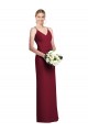 Sleeveless Burgundy A-Line V-Neck Formal Dress / Bridesmaid Dress Mississauga