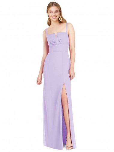 Sleeveless Lilac Mermaid Spaghetti Straps Bridesmaid Dress Mississauga