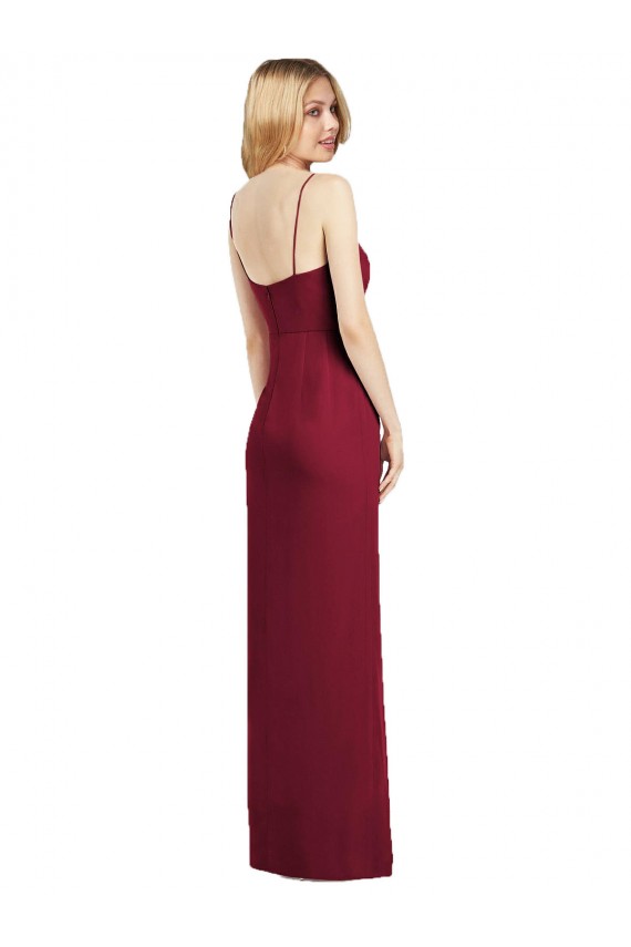 Sleeveless Coral Trumpet Spaghetti Straps Formal Dress / Bridesmaid Dress Mississauga