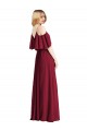 Cold Shoulder Royal Blue A-Line Spaghetti Straps Bridesmaid Dress Mississauga