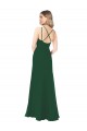 Sleeveless Dark Green A-Line V-Neck Bridesmaid Dress Mississauga