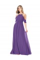 Cold Shoulder Plum Purple A-Line Off the Shoulder Bridesmaid Dress Mississauga