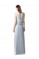 Sleeveless Light Sky Blue A-Line Halter Neck Bridesmaid Dresses Mississauga