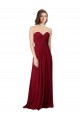 Sleeveless Burgundy Open Back A-Line Sweetheart Bridesmaid Dress Mississauga