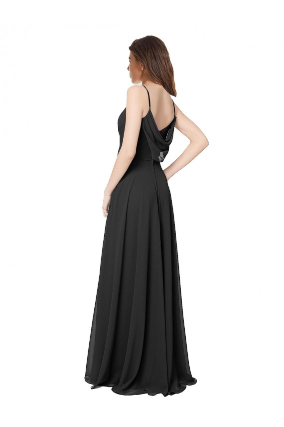 Sleeveless Black Open Back A-Line Sweetheart Formal Dress / Bridesmaid Dress Mississauga