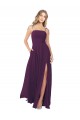 Sleeveless Grape Keyhole Back A-Line Spaghetti Straps Bridesmaid Dress Mississauga